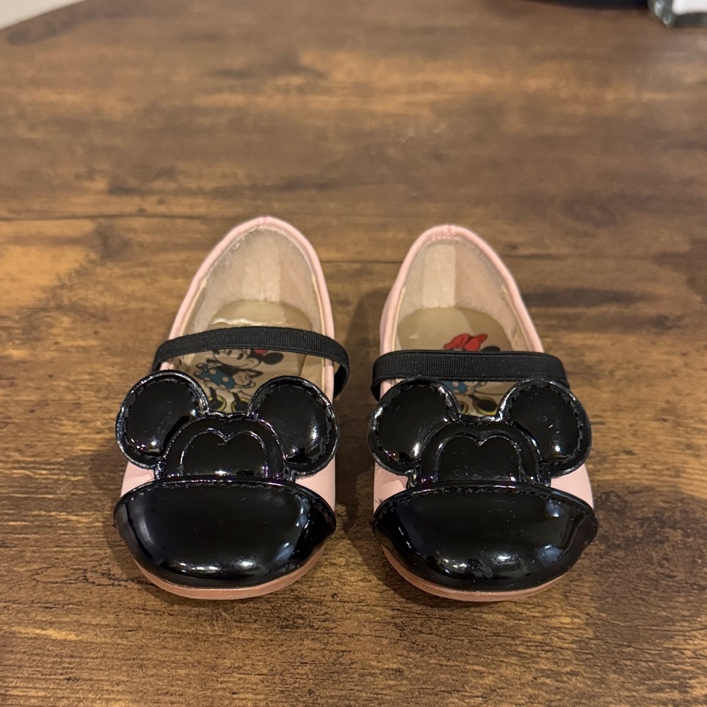 Disney Kids Pink and Black Mickey Mouse Shoes